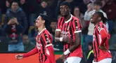 AC Milan tampil perkasa untuk menggilas tuan rumah Udinese pada lanjutan Liga Italia di Bluenergy Stadium, Sabtu (12/4/2025) dini hari WIB. (Andrea Bressanutti/LaPresse via AP)