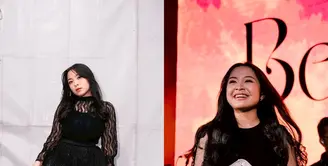 Bernadya selalu tampil mencuri perhatian dengan pilihan outfit serba hitam yang menjadi ciri khasnya. [@bernadyaribka].