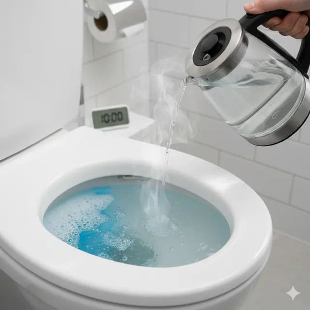 Cara Mengatasi WC Mampet dengan Bahan Dapur (Foto: Reve Art AI)
