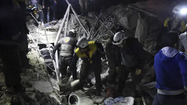 Serangan Militer Suriah ke Markas Militan di Idlib