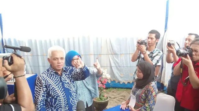 Nyoblos di Palembang, Hatta Rajasa Optimistis PAN Raih 60 Kursi