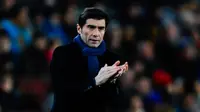 Pelatih Villarreal, Marcelino, bertekad membawa timnya mencetak sejarah di Liga Europa. (ESPN)
