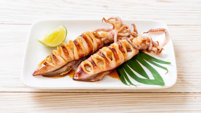 Cumi Panggang Saos Madu