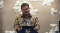 Menteri Koordinator Bidang Perekonomian Airlangga selaku Ketua Tim Pengarah Satgas Peningkatan Ekspor Nasional. (Dok Kemenko Perekonomian)