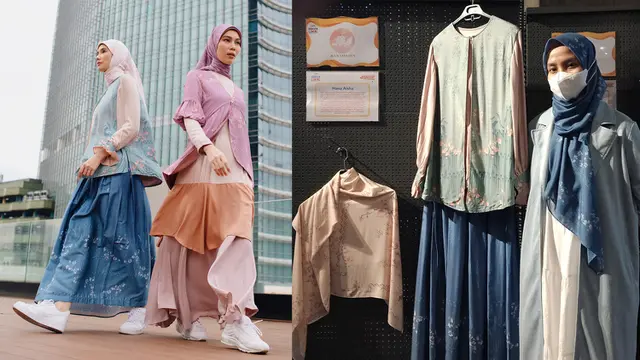 Hana Aisha menghadirkan kerudung bermotif dan busana muslim dengan metode printing menggunakan viscose-rayon dari APR