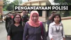 Dora Natalia Singarimbun memenuhi panggilan kepolisian terkait kasus kekerasan terhadap Aiptu Sutisna di Jatinegara Barat, Jakarta Timur, pada 13 Desember 2016 lalu.