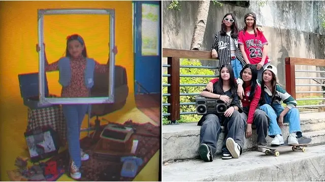 6 Beda Gaya Arsy Hermansyah Vs Safeea Ahmad di Pemotretan Kelas, Tampil Retro
