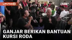 Sapa Warga Mataram, Ganjar Pranowo Bagikan Kursi Roda
