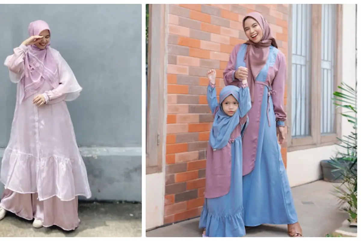 6 Inspirasi Gamis ala Nesyana Ayu Istri Ben Kasyafani,