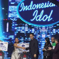 Finalis asal Medan ini berhasil merebut hati juri dan penonton   lewat lagu yang berjudul Stand Up for Love dari Destiny's Child.  (Deki Prayoga/Bintang.com)