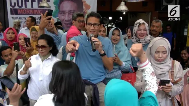 VIDEO: Sandiaga Uno Diserbu Emak-Emak di Malang