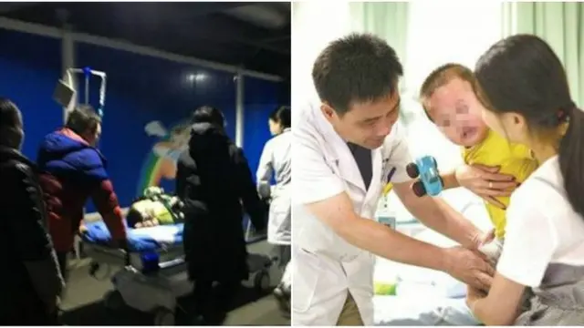 Pakai Celana Terbuka, Organ Intim Balita Tersangkut di Eskalator