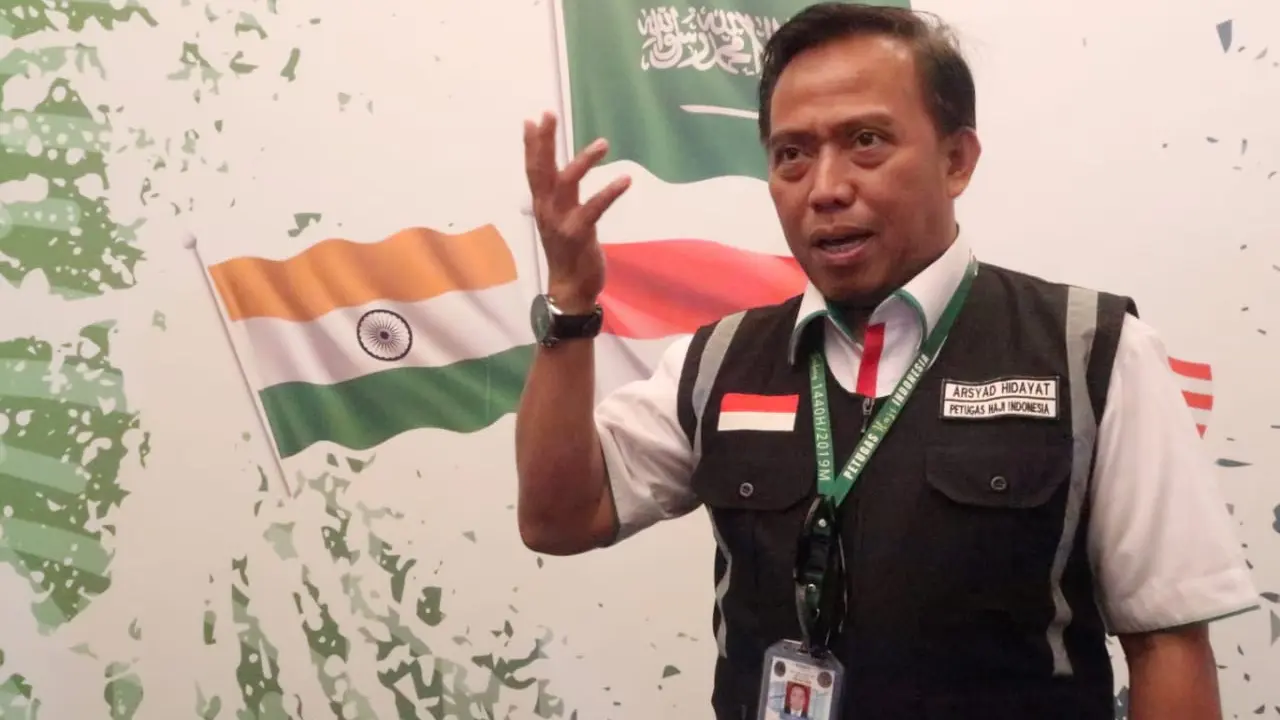 Kepala Daerah Kerja (Kadaker) Bandara Jeddah-Madinah, Arsyad Hidayat. Darmawan/MCH