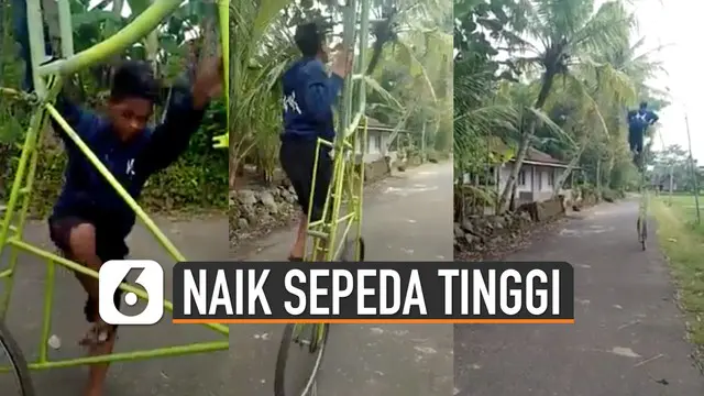 VIDEO: Bikin Penasaran Begini Cara Naik Turun Sepeda Tinggi