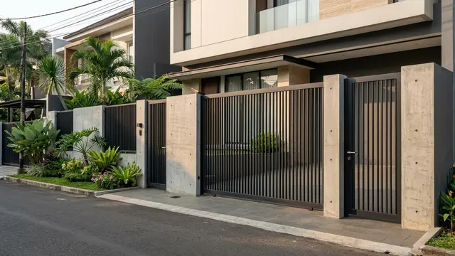 Desain Pagar Rumah (AI Generated)