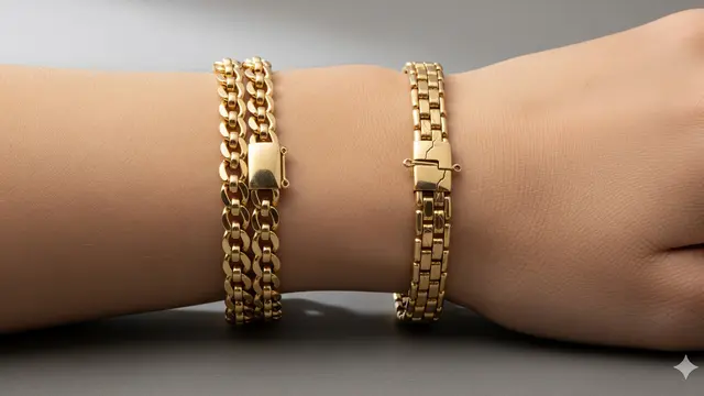 Model Gelang Emas Padat vs Hollow/Ilustrasi ChatGPT