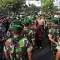 Wali Kota Surabaya Tri Rismaharini edarkan imbauan Natal Tahun Baru (Liputan6.com / Dian Kurniawan)