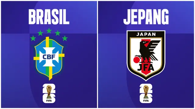 Timnas Brasil Vs Timnas Jepang di babak 32 besar Piala Dunia 2026.