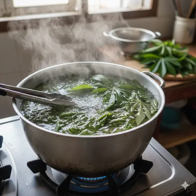 Cara Membuat Keripik Daun Singkong Renyah dan Tahan Lama (Foto: Gemini AI)