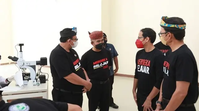 Potret Wali Kota Khairul Dampingi Kunker Perdana Mendikbudristek