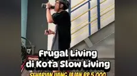 Makan Rp5 Ribu dan Bersepeda Tiap Hari, Berat Badan Pria yang Terapkan Frugal Living Turun 30 Kg. foto: TikTok @pinkerton87