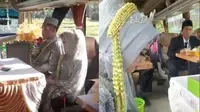 Viral Pasangan Pengantin Gelar Pernikahan Di Atas Bus, Hindari Kerumunan. (Sumber: Twitter/Don_Harriz)