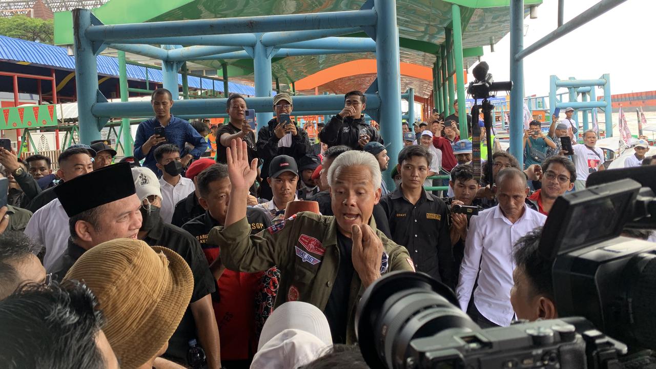 Calon presiden nomor urut 03 Ganjar Pranowo.