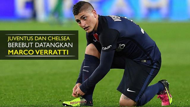Video kabar mengenai bursa transfer terkait Marco Verratti yang jadi rebutan Juventus dan Chelsea