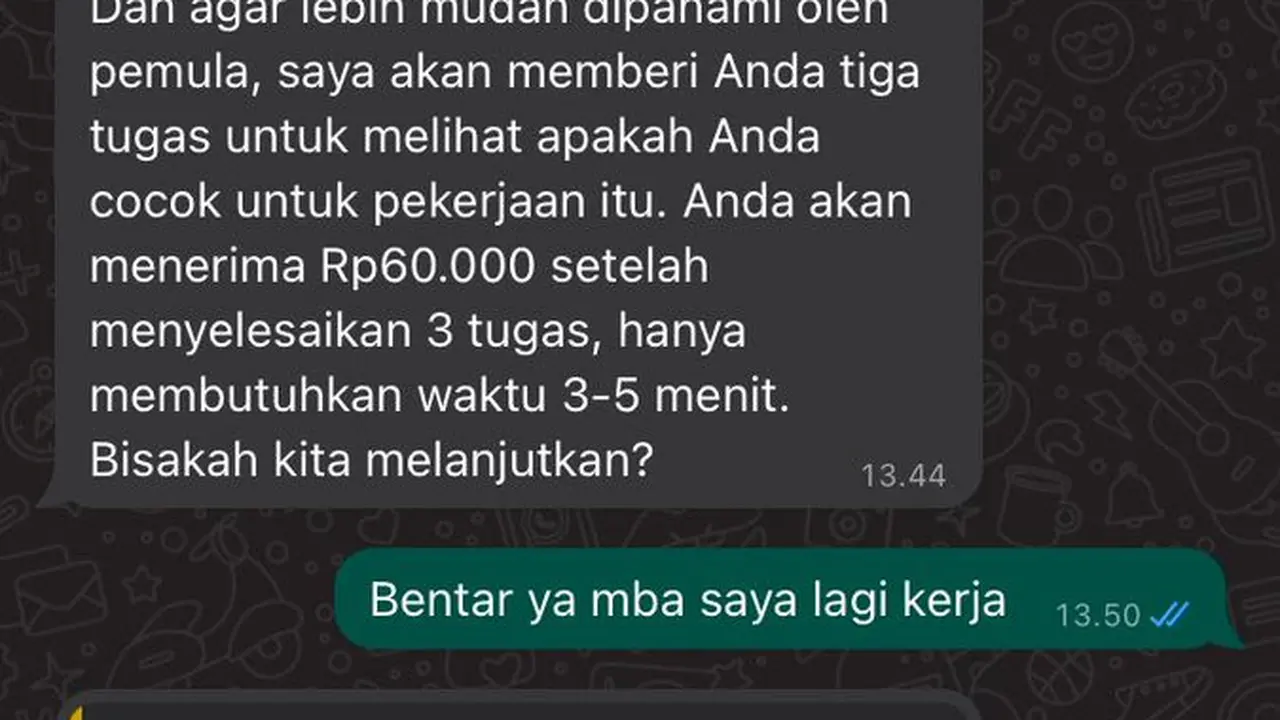Chat Penipu Dikerjain Korbannya, Tetap Dibalas Meski Nggak Nyambung