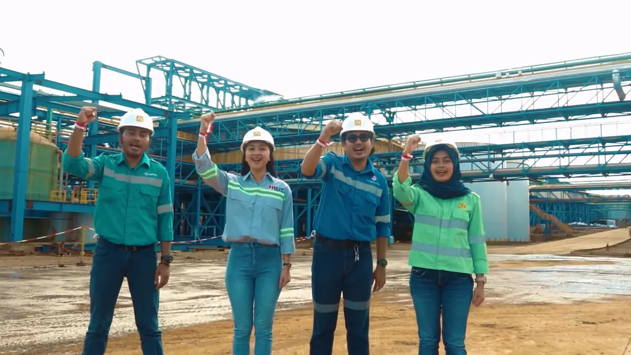 Tenaga kerja berusia milenial di Harita Nickel/Youtube Harita Nickel
