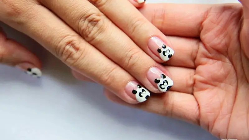 Nail Art Panda Bikin Kuku Jari Terlihat Manis Nan Cantik