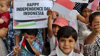 Rakyat Gaza di Palestina ikut merayakan Hari Kemerdekaan Indonesia