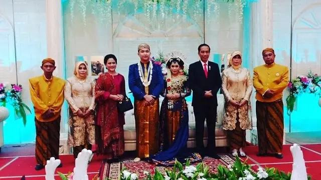 Bukan Pejabat, Pernikahan 5 Pasangan Ini Dihadiri Presiden Jokowi
