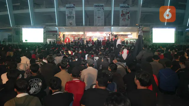 Foto: Ragam Ekspresi Suporter Timnas Indonesia saat Nobar Pertandingan Melawan China di Kualifikasi Piala Dunia 2026