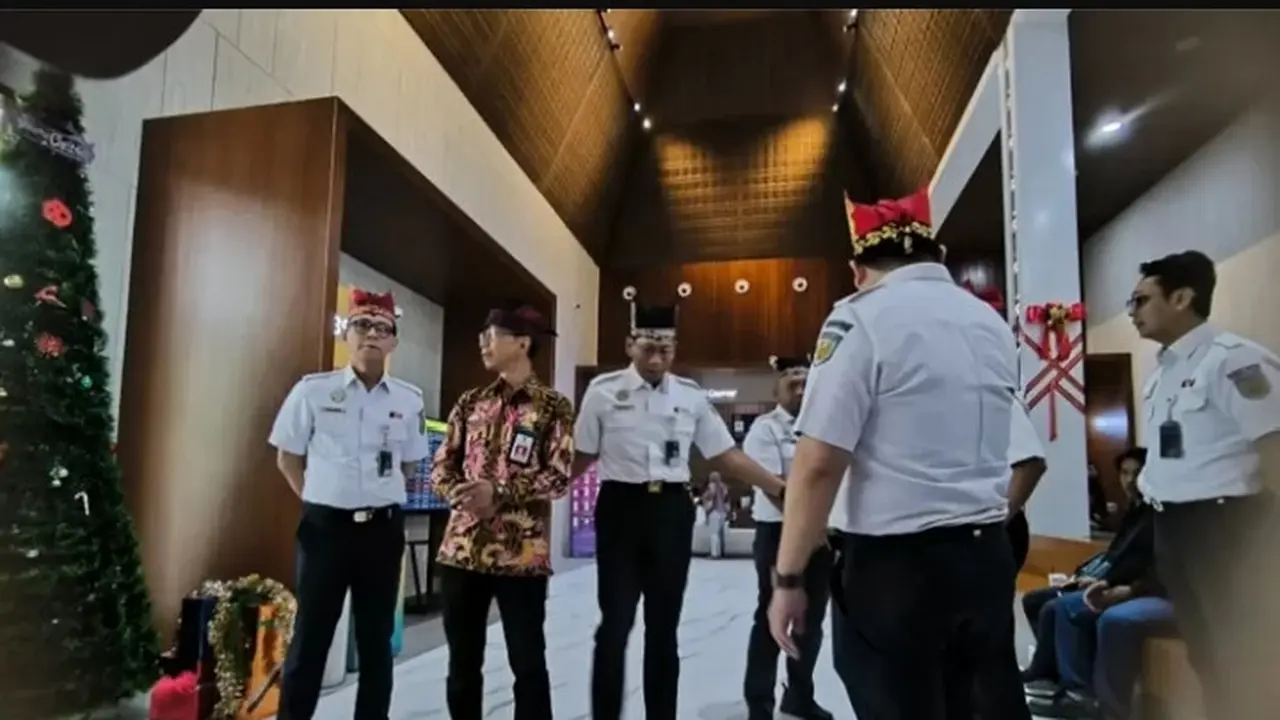 Wajah baru stasiun Banyuwangi Kota bernuansa  rumah adat osing Banyuwangi (Istimewa)
