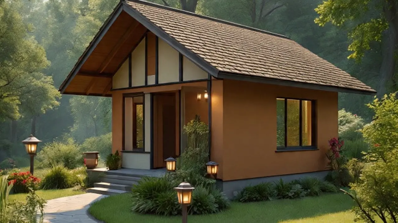Ilustrasi Rumah Sederhana yang Megah (Sumber Gambar: Meta AI)