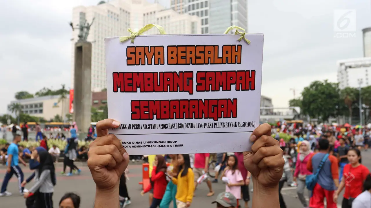 Buang sampah Sembarangan, Pengunjung CFD Kena OTT