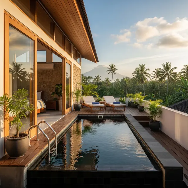 Model Rumah Sederhana tapi Mewah dengan Kolam Kecil