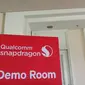 Ruangan khusus di Qualcomm Snapdragon Tech Summit 2017 di mana perusahaan mendemokan beberapa produk dan teknologi terbaru yang menggunakan Snapdragon 845. (Liputan6.com/Corry Anestia)