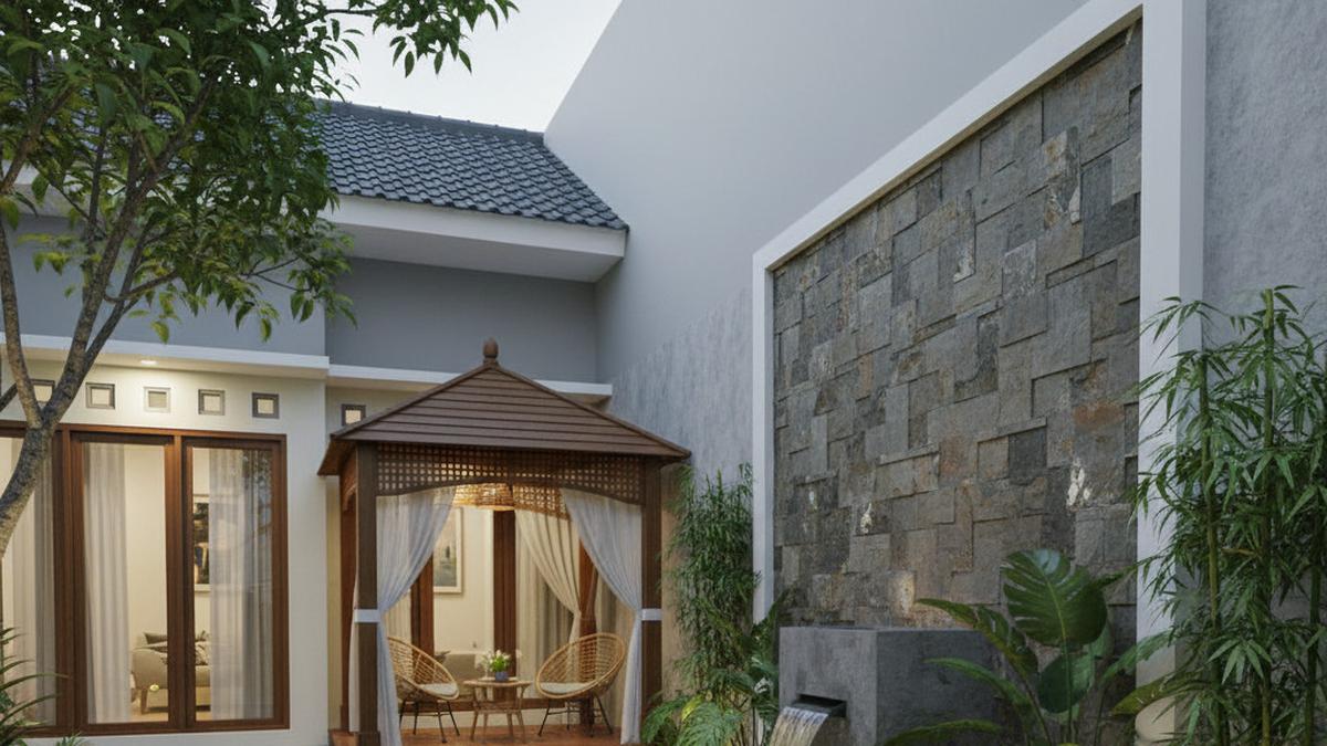 7 Model Rumah Kecil tapi Luas dengan Kolam Ikan Minimalis, Bikin Hunian Terlihat Adem dan Elegan