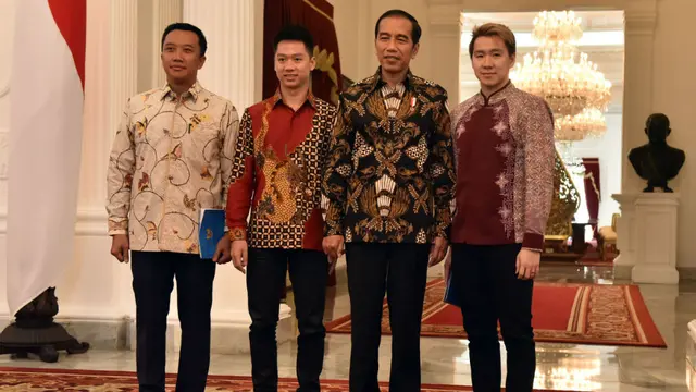 Kevin Sanjaya Sukamuljo/Marcis Fernaldi Gideon, Presiden Jokowi