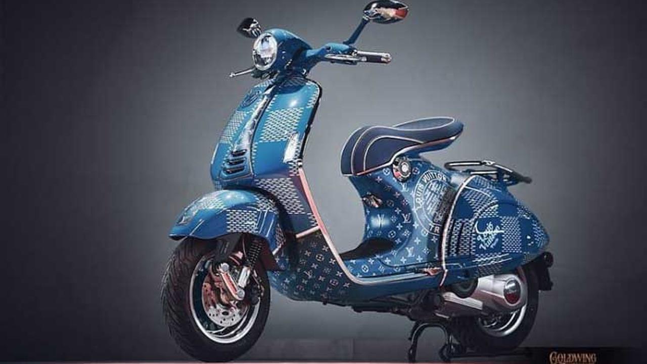 Vespa 946 edisi Louis Vuitton (Goldwingfetish)