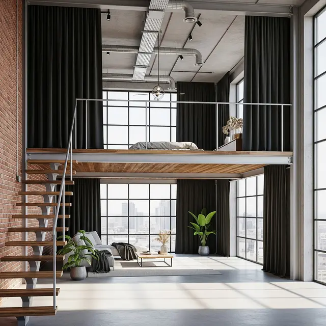 Desain Rumah Mezzanine Minimalis dengan Konsep Industrial Kekinian