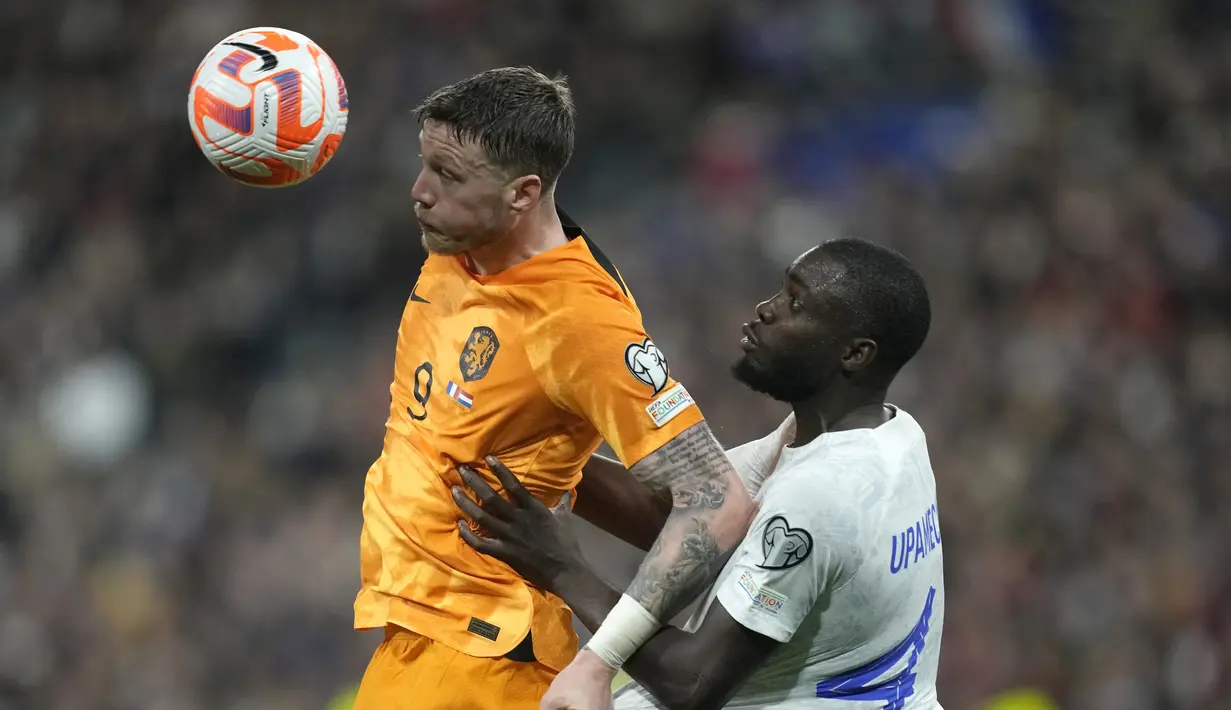 Timnas Prancis mengawali kiprah di Kualifikasi Piala Eropa 2024 atau Euro 2024 dengan gemilang. (AP Photo/Christophe Ena)