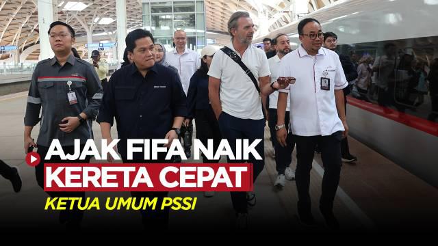 Berita Video, Erick Thohir ajak perwakilan FIFA naik kereta cepat Whoosh pada Senin (9/10/2023)