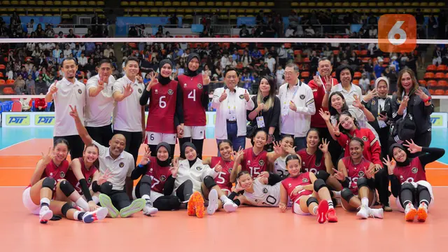 Foto: Susah Payah Jinakkan Filipina, Timnas Voli Putri Indonesia Raih Medali Perunggu SEA Games 2025