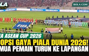 Tiru Konsep Piala Dunia 2026, Seluruh Pemain Nyanyikan Lagu Kebangsaan di Lapangan