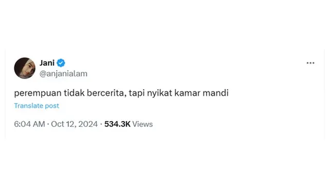 6 Cuitan 'Perempuan Tidak Bercerita' Ini Bikin Angguk Setuju, Banyak yang Relate