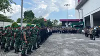 Pagar Betis Ratusan Polisi Berhasil Redam Debat Calon Bupati Rokan Hilir Memanas