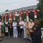 Doa bersama peringati HUT ke-79 RI oleh 6 tokoh lintas agama di kawasan Tugu Kujang, Sabtu (17/8/2024). (Liputan6.com/Achmad Sudarno)